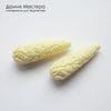Bu-Akr-000072  - пара бусин, акрил, 34х10мм, цвет "топленое молоко"
