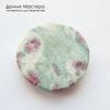 K-K-002329 -  фуксит с корундом (поделочное качество), кабошон, натуральный камень, 35,5х6мм