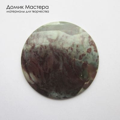 K-K-002367 - яшма, кабошон, натуральный камень, месторождение - Россия, 42х42х5мм