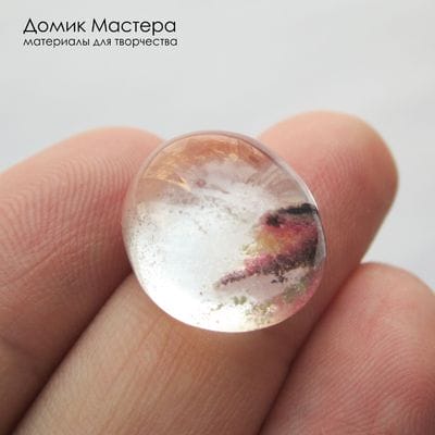 K-K-002335 -  кварц, кабошон, натуральный камень, 17х14х8мм