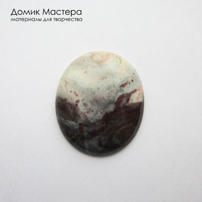 K-K-002348 - яшма, кабошон, натуральный, месторождение - Россия, 34х28х6мм