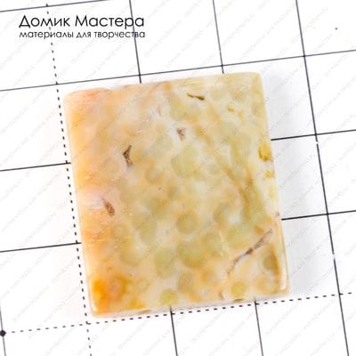 K-Bus-000826 - яшма океаническая, бусина-коннектор (2 отверстия), натуральный камень, Африка, 28х25х3мм