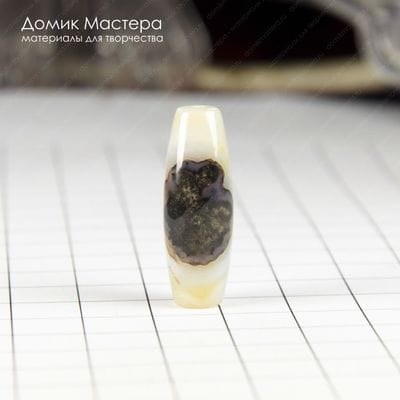 K-Bus-000832 - агат, бусина, натуральный камень, 29х10мм