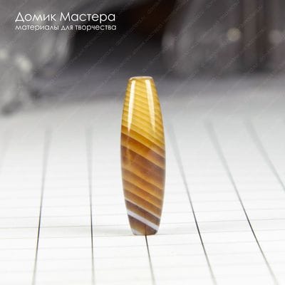 K-Bus-000841 - агат, бусина, натуральный камень,  29х8мм