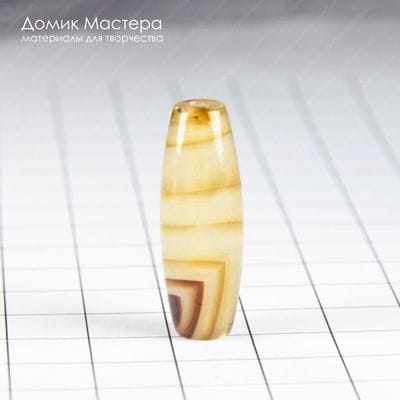 K-Bus-000842 - агат, бусина, натуральный камень, 29х10мм