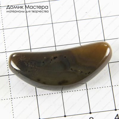 K-Bus-000862 - агат, бусина, тонирован, 41х16х9мм