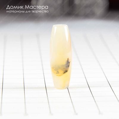 K-Bus-000864 - агат, бусина, натуральный камень, с включениями, 30х11мм