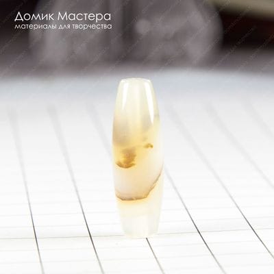 K-Bus-000865 - агат, бусина, натуральный камень, с включениями, 30х10мм
