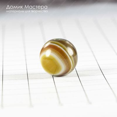 K-Bus-000867 - агат, бусина, тонирован, 15мм