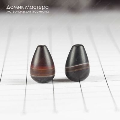 K-Bus-000873 - агат, бусины, натуральный камень, 14х9мм