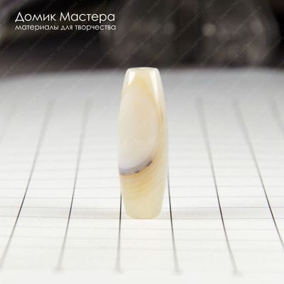 K-Bus-000881 - агат, бусина, натуральный камень, 30х10мм