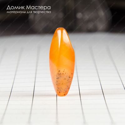 K-Bus-000883 - агат. сердолик, бусина, граненая, 29х8мм