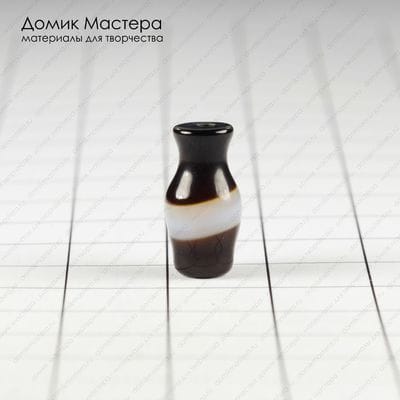 K-Bus-000887 - агат, бусина. натуральный камень, 15х8мм