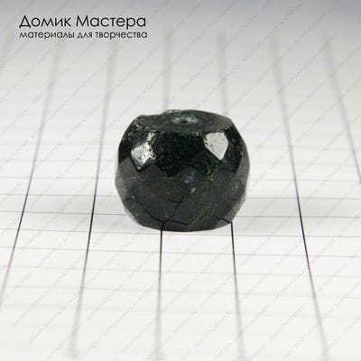 K-Bus-000889 - агат индийский, бусина, граненая, натуральный камень, 14х19х19мм