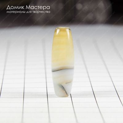 K-Bus-000890 -  агат, бусина, натуральный камень, 29х10мм