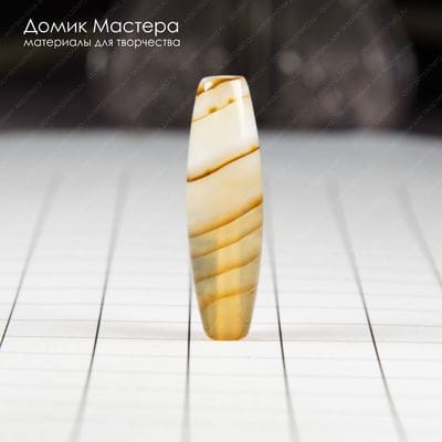 K-Bus-000892 - агат, бусина, натуральный камень, 28х8мм