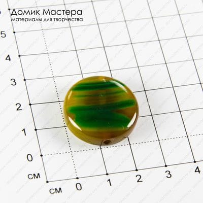 K-Bus-000912 - агат, бусина, тонирован,  натуральный камень, 25х5мм