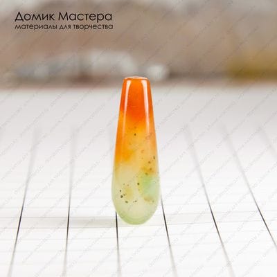 K-Bus-000923 - агат,  бусина, натуральный камень, 29х10мм