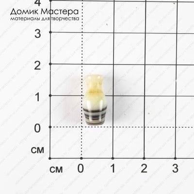 K-Bus-000944 - агат, бусина, натуральный камень, 15х8мм