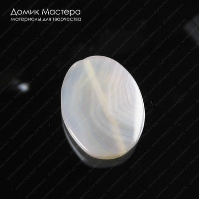 K-Bus-000950 - агат, бусина, натуральный камень, Африка, 41х31х7мм