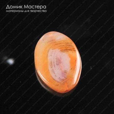 K-Bus-000953 - агат, бусина. тонирован, натуральный камень, 35х26х6мм