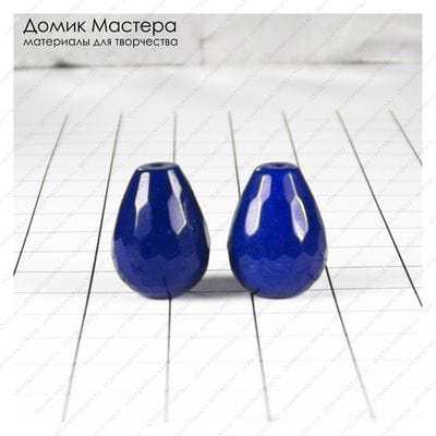 K-Bus-000956 - кварц, тонирован, пара бусин, 16х12мм