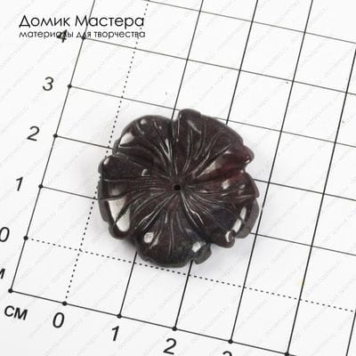 K-Bus-000957 -  яшма, резная бусина, натуральный камень, 28х5мм