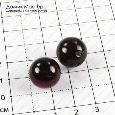 K-Bus-000961 - агат, бусина, натуральный камень, 15мм