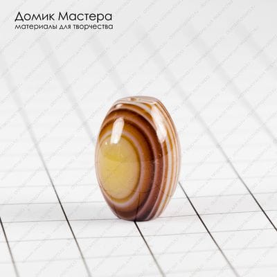 K-Bus-000964 - агат, бусина, 18х12мм