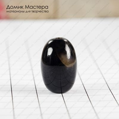 K-Bus-000965 - агат, бусина, тонирован, 21х14мм
