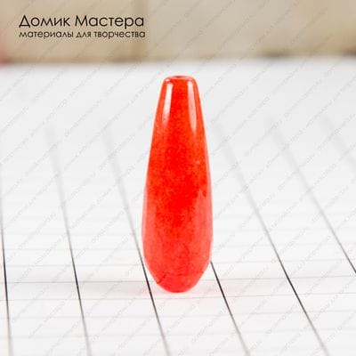 K-Bus-000967 - кварц, бусина, граненая, тонирована, 29х10мм
