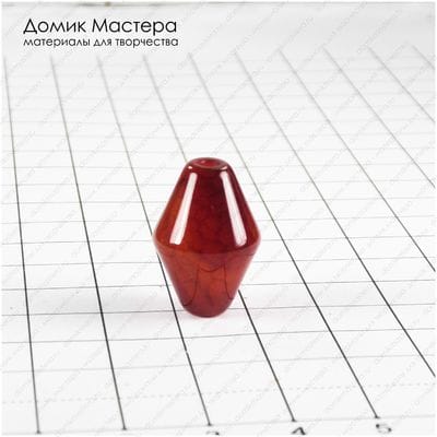 K-Bus-000970 - агат, бусина, тонирован, 20х14мм