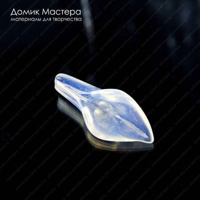K-Bus-001001 - опалит (опаловое стекло), бусина резная, 34х15мм