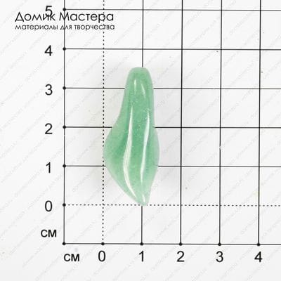 K-Bus-001005 - кварц, бусина. тонирован, цветок кала, камень, 35х15мм
