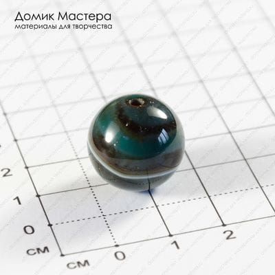 K-Bus-001009 - агат, бусина, тонирован, натуральный камень, 18мм