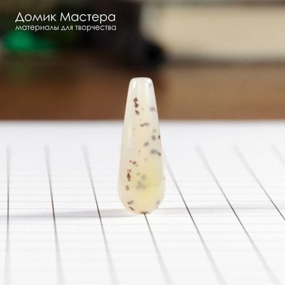 K-Bus-001010 - агат, бусина, с включениями, натуральный камень, 30х11мм