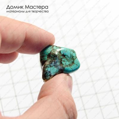 K-Bus-001020 - говлит, бусина, тонирован, натуральный камень, 27х20х10мм
