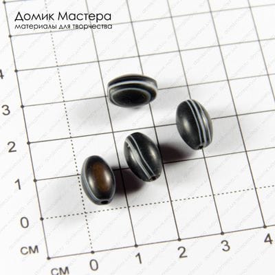K-Bus-001032 - агат, набор бусин, натуральный камень, 12х8мм