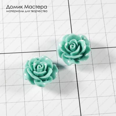 K-Bus-001033 - пара бусин, акрил, 20х20х10мм