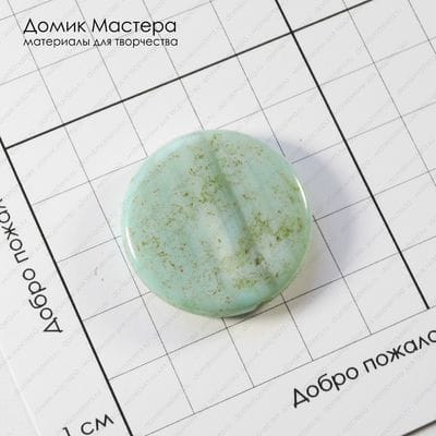 K-Bus-001037 - агат, бусина, тонирован, натуральный камень, 29х5мм