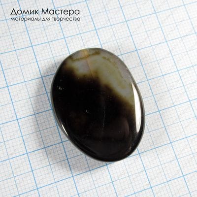 K-Bus-001045 - агат, бусина, тонирован, натуральный камень, 33х25х5мм