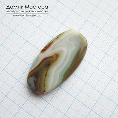 K-Bus-001050 -  агат, бусина, тонирована, 39х20х4мм