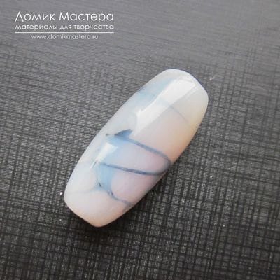 K-Bus-001054 - агат, бусина, тонирована, 28х12мм