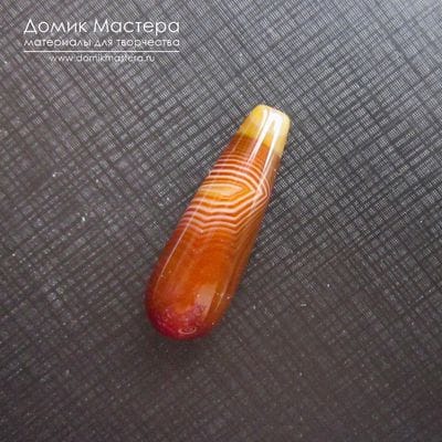 K-Bus-001056 - агат, бусина, натуральный камень, 30х9мм