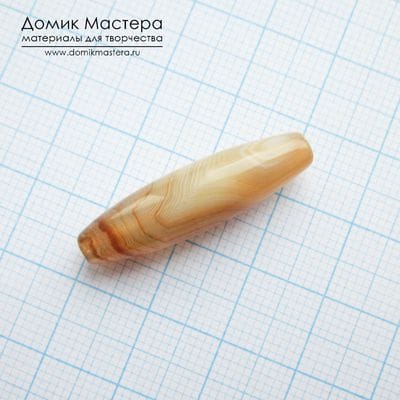 K-Bus-001057 - агат, бусина, натуральный камень, 29х8мм