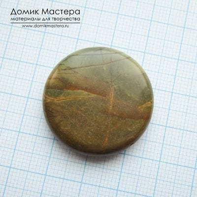 K-Bus-001060 - яшма, бусина, натуральный камень, 29х6мм