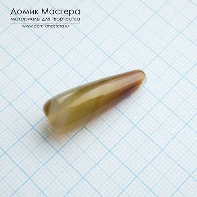 K-Bus-001062 - агат, бусина, натуральный камень, 29х10мм