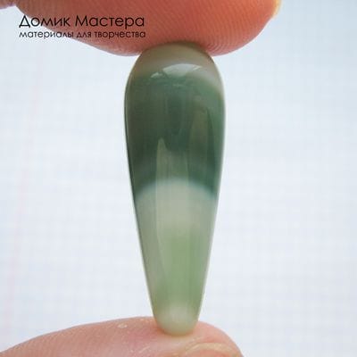 K-Bus-001069 - агат, бусина, тонирован, 29х9мм