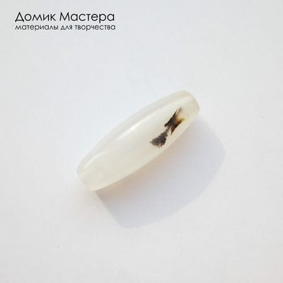 K-Bus-001070 - агат моховой, бусина,  29х10мм