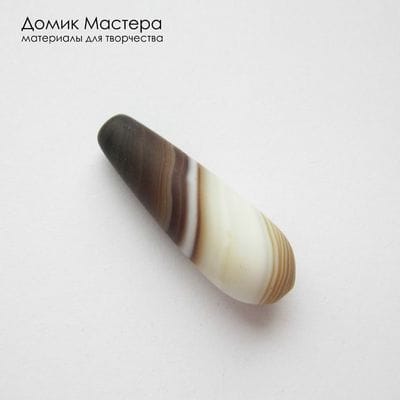K-Bus-001082 - агат, бусина, натуральный камень, 28х9мм